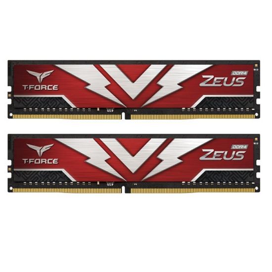  Зображення Модуль пам`яті  DDR4 2х8GB/3200 Team T-Force Zeus Red (TTZD416G3200HC20DC01) 